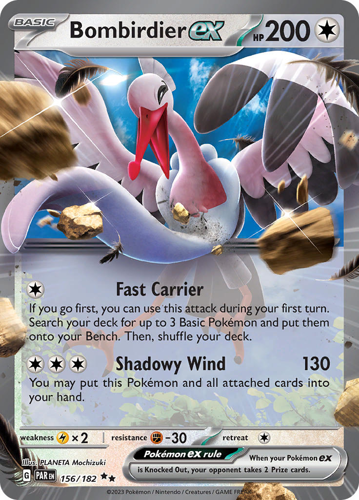 Bombirdier ex (156/182) [Scarlet & Violet: Paradox Rift] | Good Games Morley