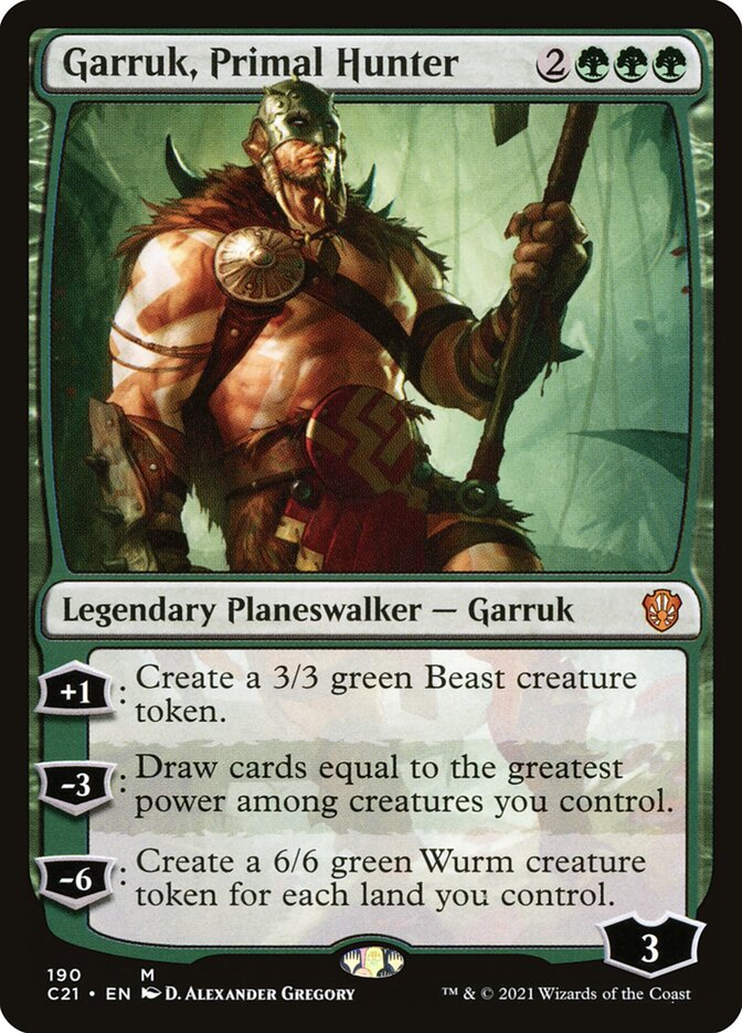 Garruk Primal Hunter 190 (Commander 2021)  | Good Games Morley