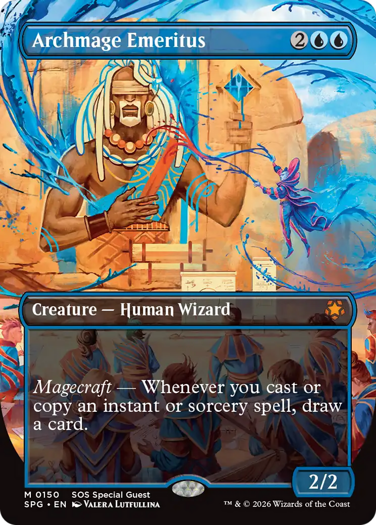 Archmage Emeritus (Borderless) [Secrets of Strixhaven Special Guests] | Good Games Morley