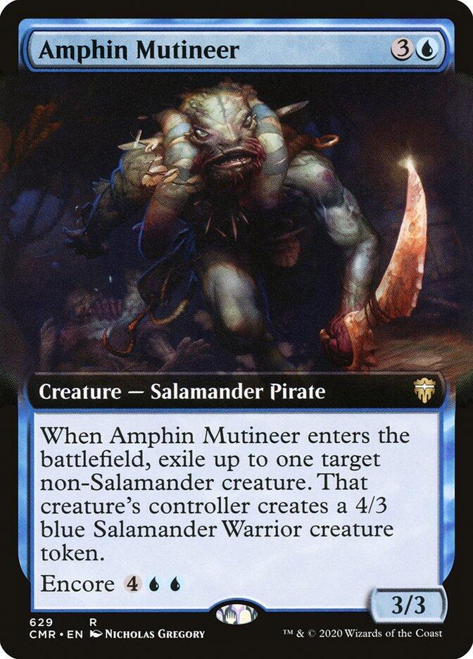 Amphin Mutineer 629 (Commander Legends)  - Extended Art Foil | Good Games Morley