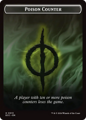 Saproling // Poison Counter Double-Sided Token [Lorwyn Eclipsed Tokens] | Good Games Morley
