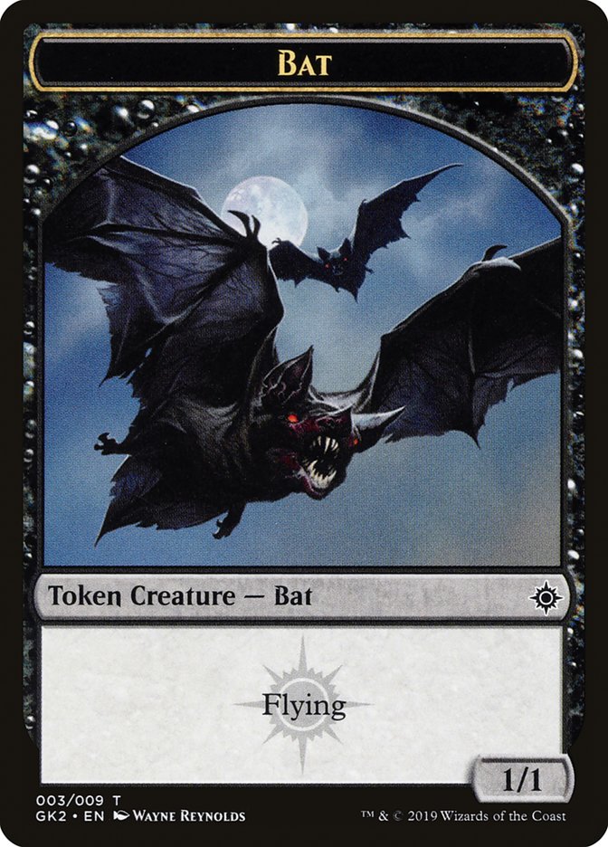 Bat // Spirit (010) Double-Sided Token [Ravnica Allegiance Guild Kit Tokens] | Good Games Morley