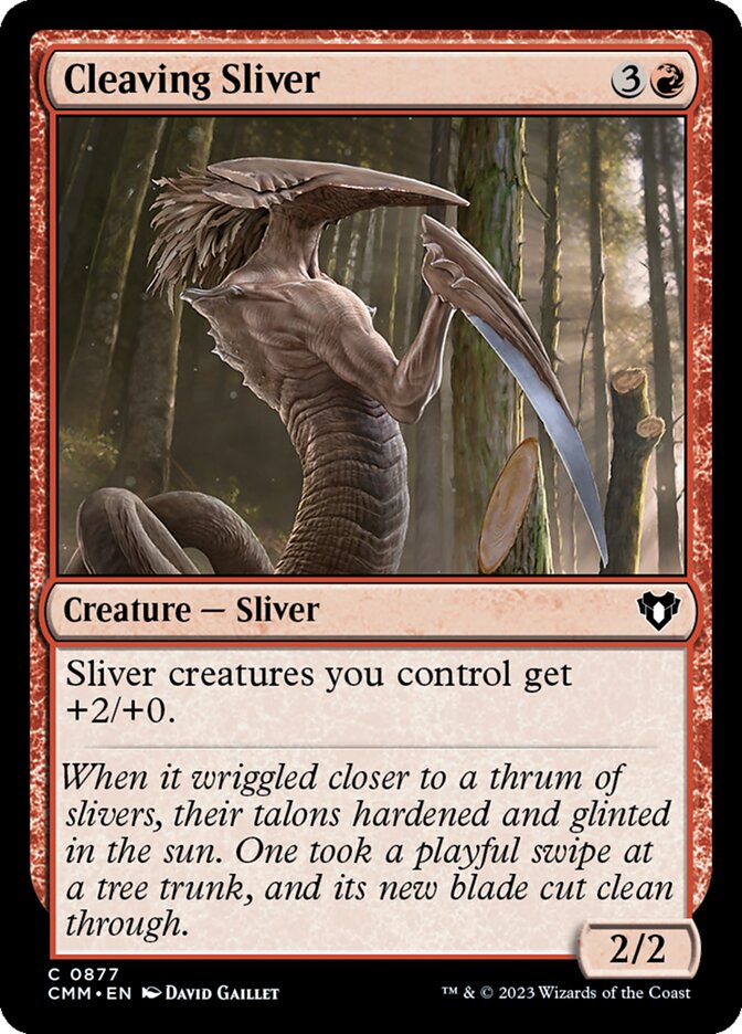 Cleaving Sliver 877/451 (Commander Masters)  | Good Games Morley