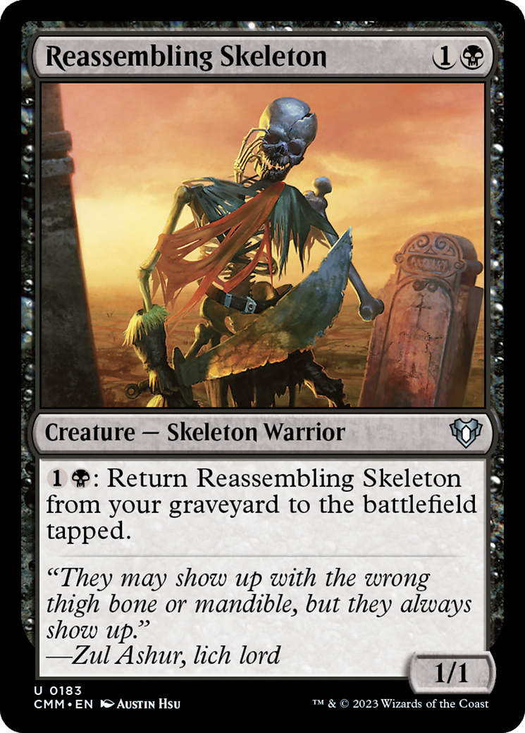 Reassembling Skeleton [Commander Masters] | Good Games Morley