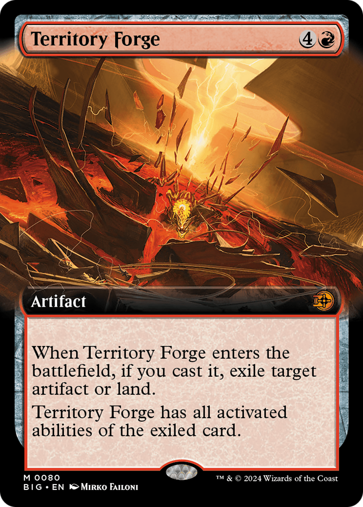 Territory Forge (Extended Art) [Outlaws of Thunder Junction: The Big Score] | Good Games Morley