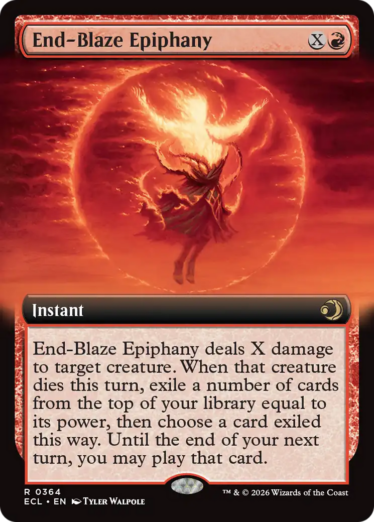 End-Blaze Epiphany (Extended Art) [Lorwyn Eclipsed] | Good Games Morley