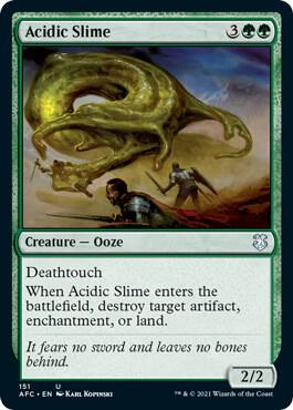 Acidic Slime 151/62 (Commander: Adventures in the Forgotten Realms)  | Good Games Morley