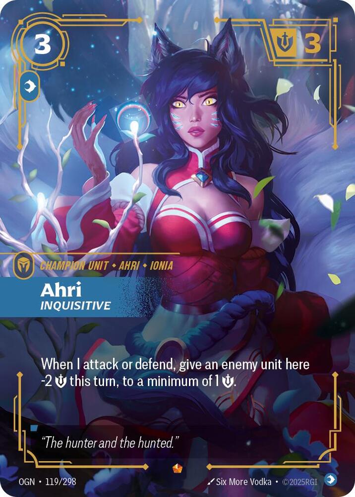 Ahri - Inquisitive 119/298 (Origins)  - Foil | Good Games Morley