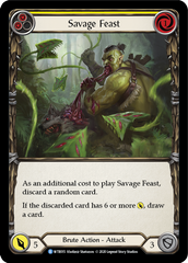 Savage Feast (Yellow) [U-WTR015] (Welcome to Rathe Unlimited)  Unlimited Rainbow Foil | Good Games Morley