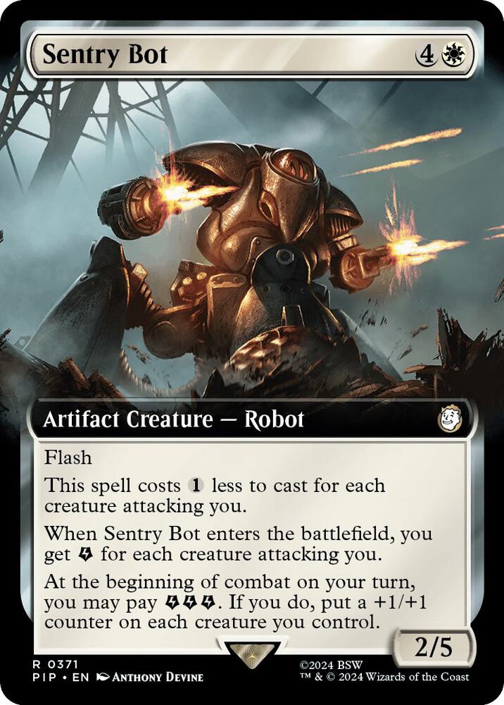 Sentry Bot 371/326 (Universes Beyond: Fallout)  - Extended Art | Good Games Morley