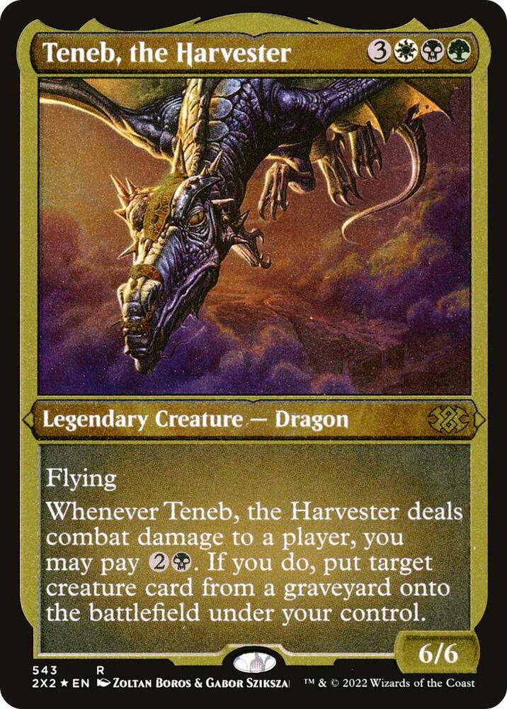 Teneb the Harvester Foil Etched 543 (Double Masters 2022)  - Foil | Good Games Morley
