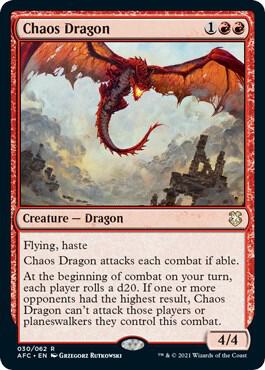 Chaos Dragon 30/62 (Commander: Adventures in the Forgotten Realms)  | Good Games Morley