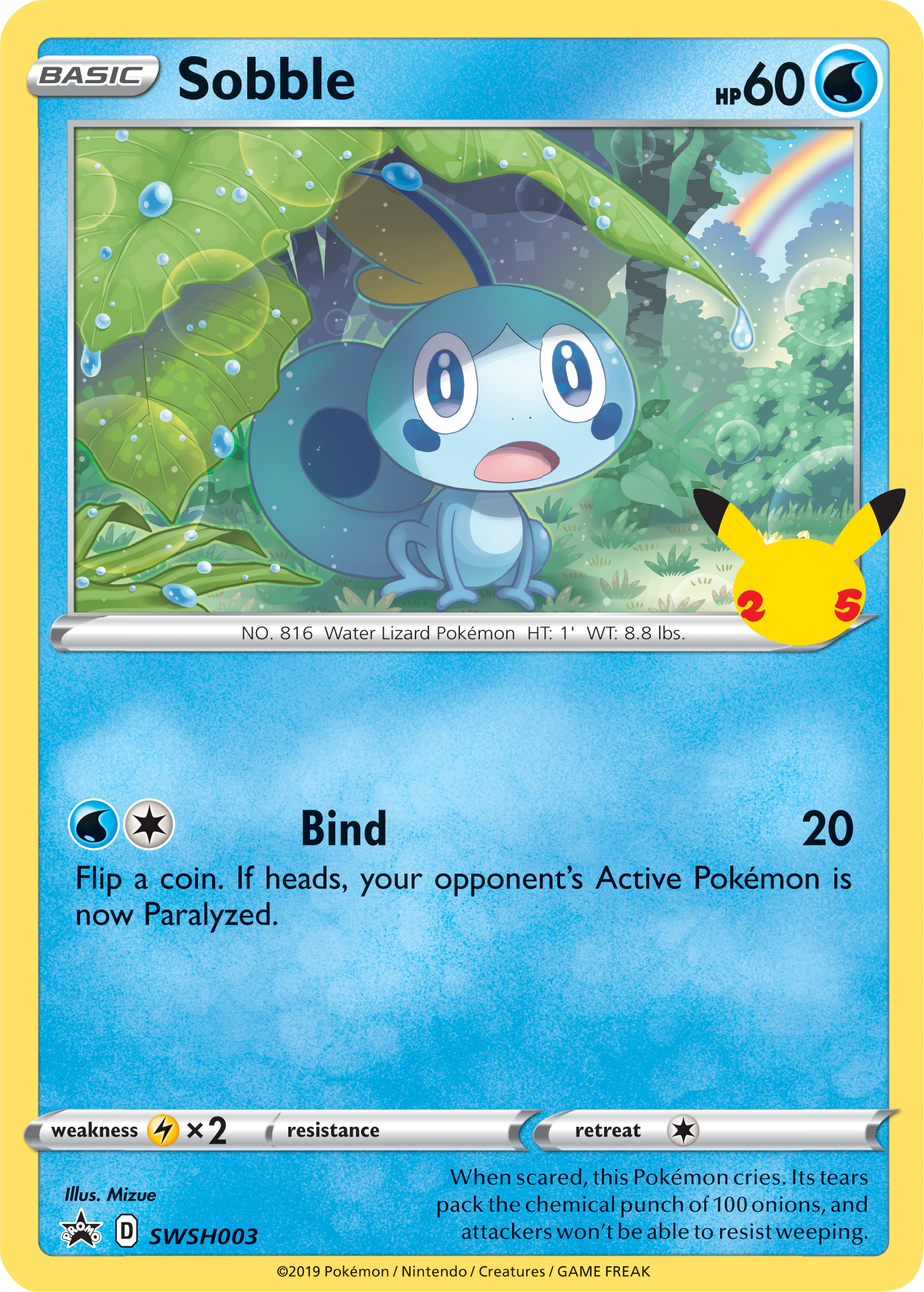 Sobble (SWSH003) (Jumbo Card) [First Partner Pack] | Good Games Morley