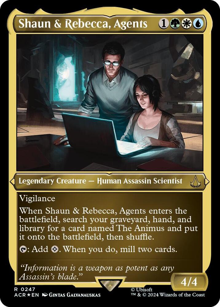 Shaun & Rebecca, Agents 247 (Universes Beyond: Assassin's Creed)  - Etched Foil | Good Games Morley