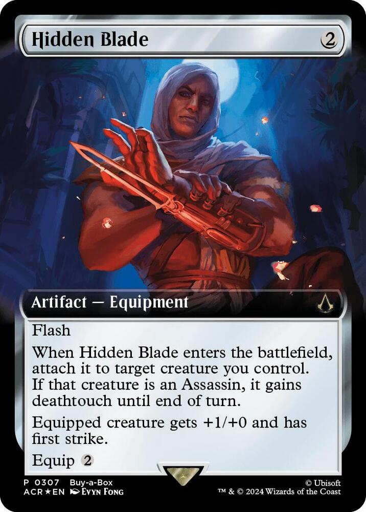 Hidden Blade Extended Art 307/110 (Buy-A-Box Promos)  - Foil | Good Games Morley