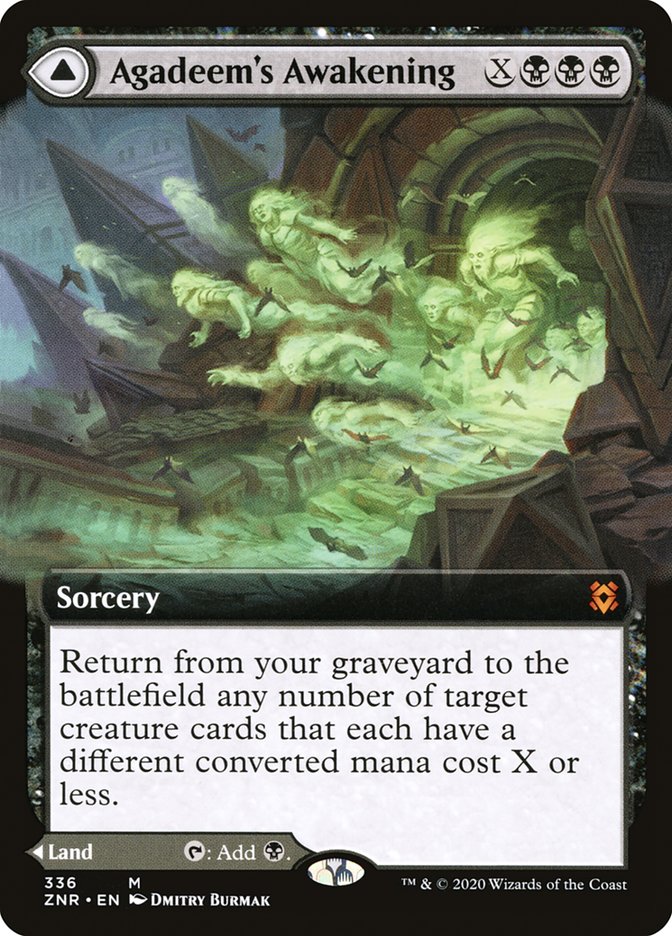 Agadeem's Awakening // Agadeem, the Undercrypt (Extended Art) [Zendikar Rising] | Good Games Morley