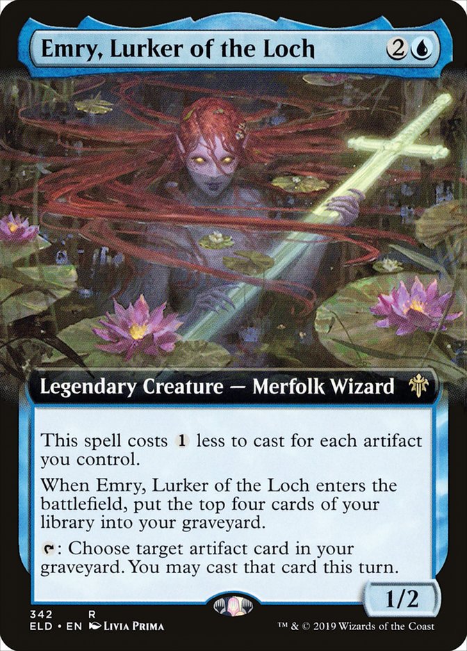Emry, Lurker of the Loch (Extended Art) [Throne of Eldraine] | Good Games Morley