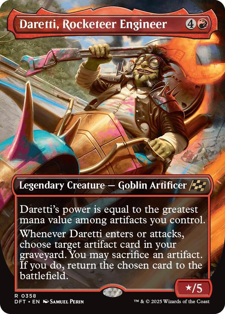 Daretti, Rocketeer Engineer 358/291 (Aetherdrift)  - Borderless | Good Games Morley