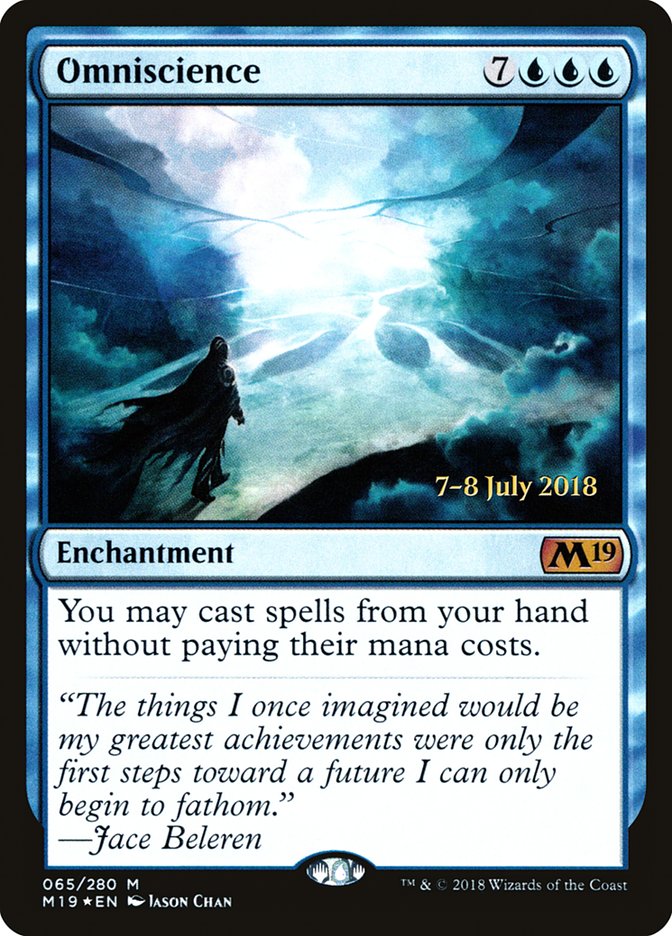 Omniscience [Core Set 2019 Prerelease Promos] | Good Games Morley