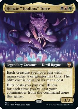 Henzie Toolbox Torre Extended Art 102 (Commander: Streets of New Capenna)  - Foil | Good Games Morley