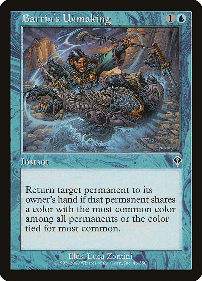 Barrin's Unmaking 46/350 (Invasion)  - Foil | Good Games Morley