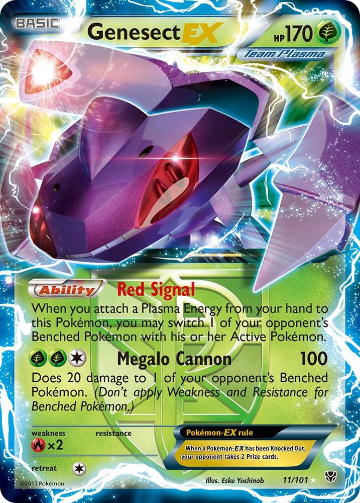 Genesect EX Team Plasma 11/101 (Plasma Blast)  - Holofoil | Good Games Morley