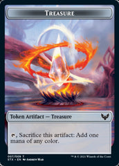 Elemental // Treasure Double-Sided Token [Strixhaven: School of Mages Tokens] | Good Games Morley