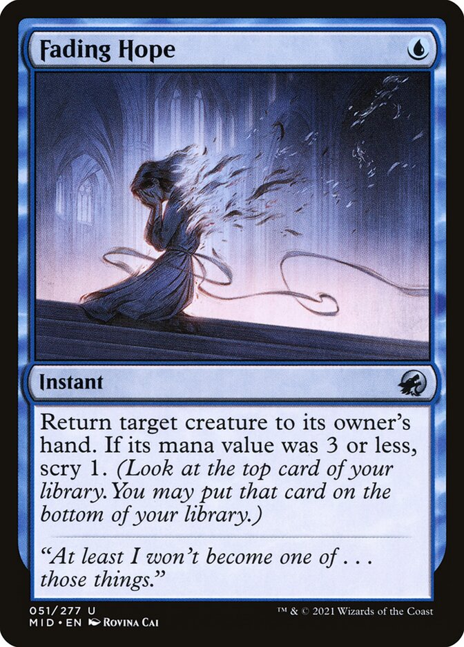 Fading Hope 51/277 (Innistrad: Midnight Hunt)  | Good Games Morley