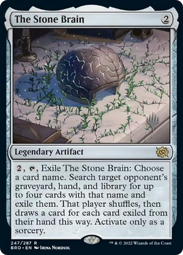 The Stone Brain 247p/169 (Promo Pack: The Brothers' War)  - Foil | Good Games Morley