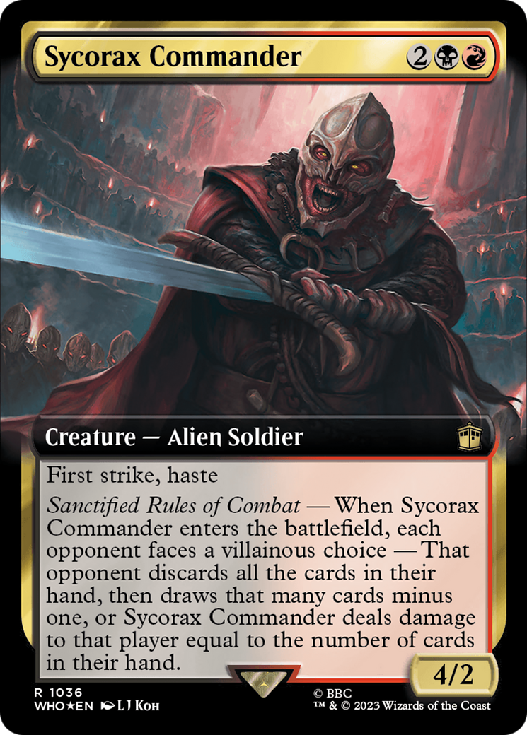 Sycorax Commander (Extended Art) (Surge Foil) [Doctor Who] | Good Games Morley