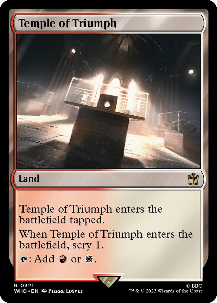 Temple of Triumph 321/331 (Universes Beyond: Doctor Who)  - Foil | Good Games Morley