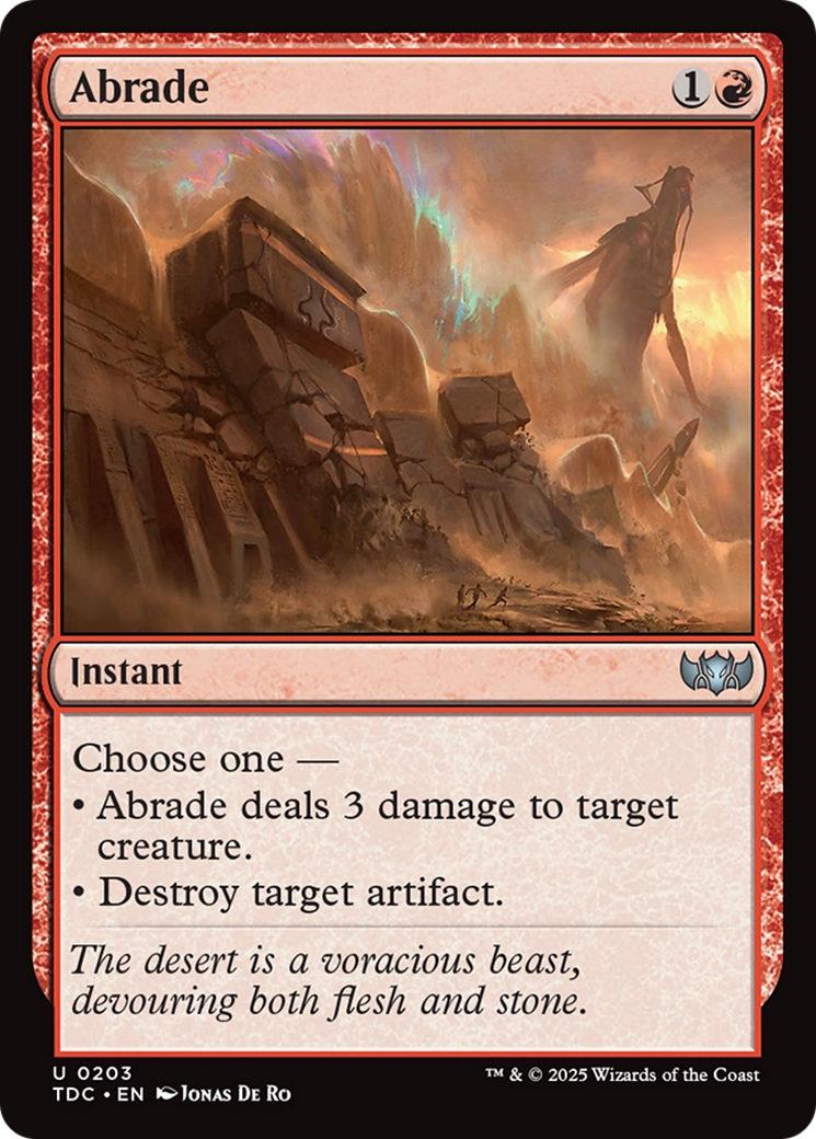 Abrade [Tarkir: Dragonstorm Commander] | Good Games Morley