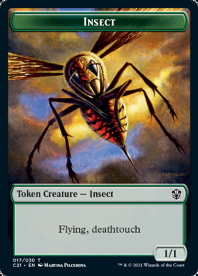 Beast (011) // Insect Double-Sided Token [Commander 2021 Tokens] | Good Games Morley