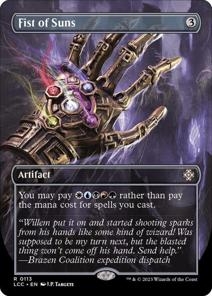 Fist of Suns 113/370 (Commander: The Lost Caverns of Ixalan)  - Borderless Foil | Good Games Morley