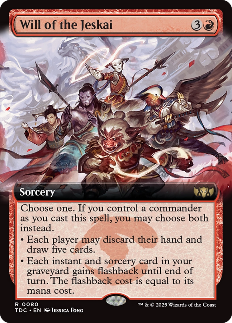 Will of the Jeskai (Extended Art) [Tarkir: Dragonstorm Commander] | Good Games Morley