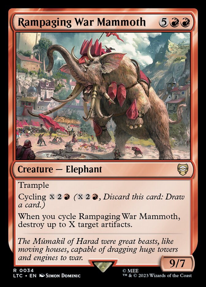 Rampaging War Mammoth 34 (Commander: The Lord of the Rings: Tales of Middle-earth)  | Good Games Morley