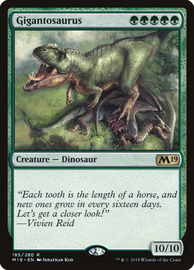 Gigantosaurus 185 (Core Set 2019)  - Foil | Good Games Morley