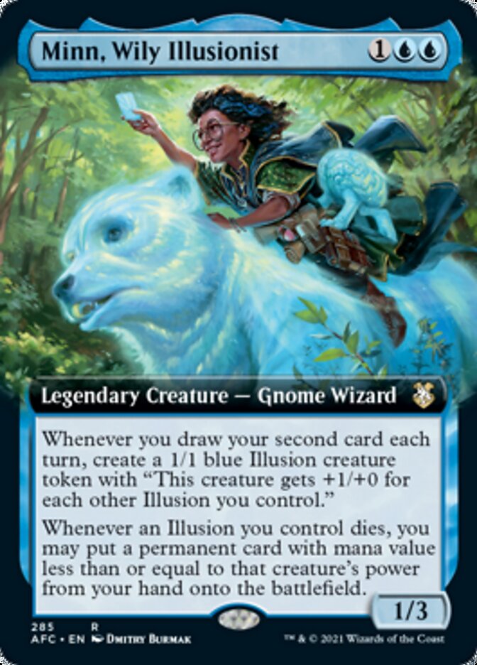 Minn, Wily Illusionist (Extended Art) [Dungeons & Dragons: Adventures in the Forgotten Realms Commander] | Good Games Morley