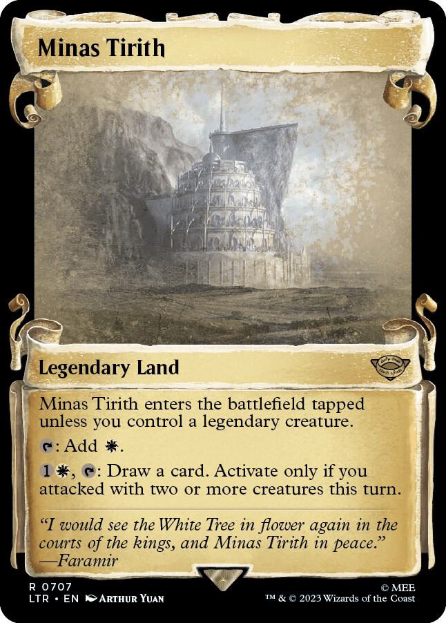 Minas Tirith 707 (Universes Beyond: The Lord of the Rings: Tales of Middle-earth)  - Showcase Scroll Foil | Good Games Morley