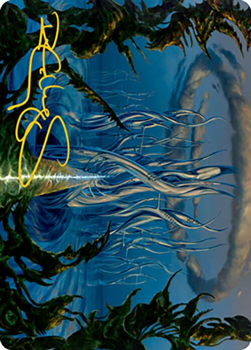 Tanglepool Bridge Art Card (Gold-Stamped Signature) [Modern Horizons 2 Art Series] | Good Games Morley