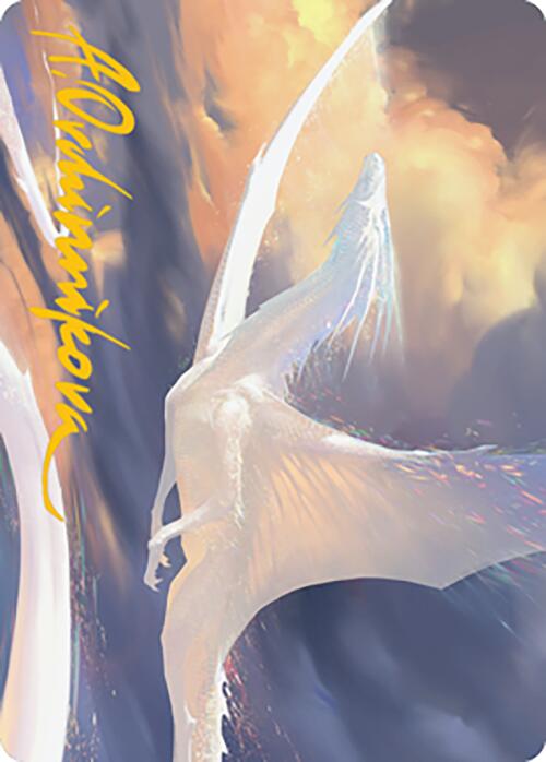 Timeless Dragon Art Card (Gold-Stamped Signature) [Modern Horizons 2 Art Series] | Good Games Morley