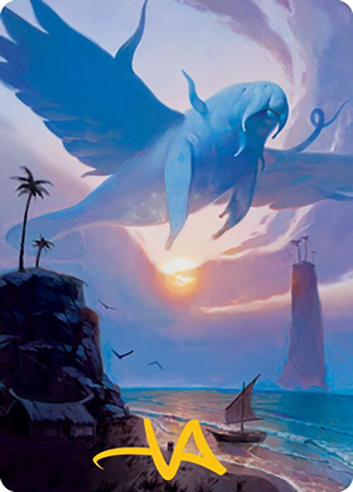 Aeromoeba Art Card (Gold-Stamped Signature) [Modern Horizons 2 Art Series] | Good Games Morley