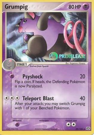 Grumpig (29/106) (Prerelease Promo) [Nintendo: Black Star Promos] | Good Games Morley