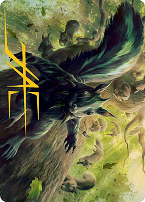 Chatterfang, Squirrel General Art Card (68) (Gold-Stamped Signature) [Modern Horizons 2 Art Series] | Good Games Morley