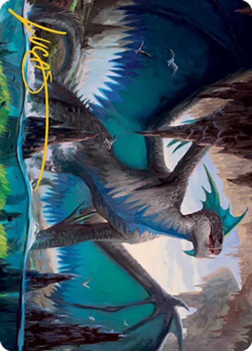 Murktide Regent Art Card (Gold-Stamped Signature) [Modern Horizons 2 Art Series] | Good Games Morley