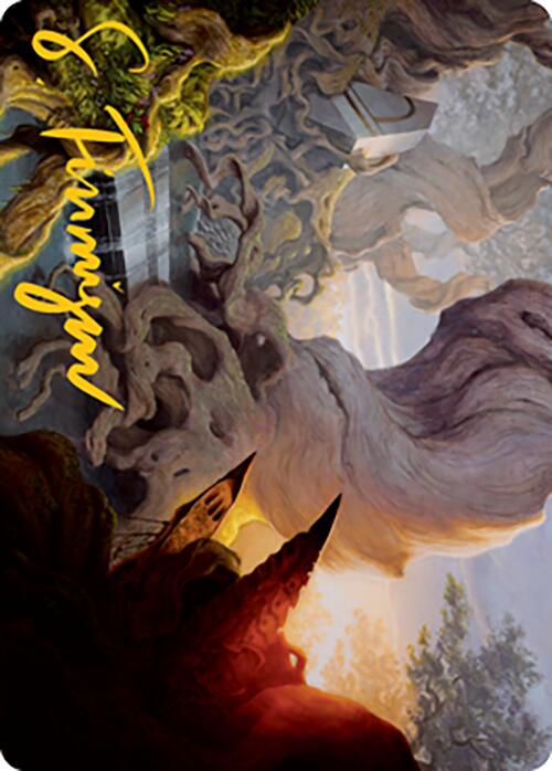 Yavimaya, Cradle of Growth Art Card (Gold-Stamped Signature) [Modern Horizons 2 Art Series] | Good Games Morley