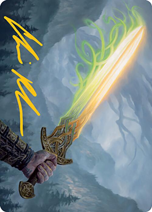 Sword of Hearth and Home Art Card (Gold-Stamped Signature) [Modern Horizons 2 Art Series] | Good Games Morley
