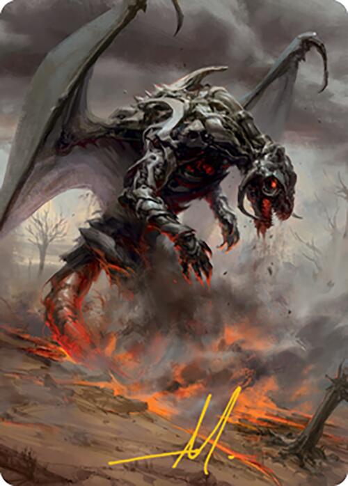 Scion of Draco Art Card (Gold-Stamped Signature) [Modern Horizons 2 Art Series] | Good Games Morley