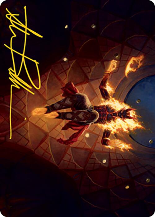Yusri, Fortune's Flame Art Card (Gold-Stamped Signature) [Modern Horizons 2 Art Series] | Good Games Morley