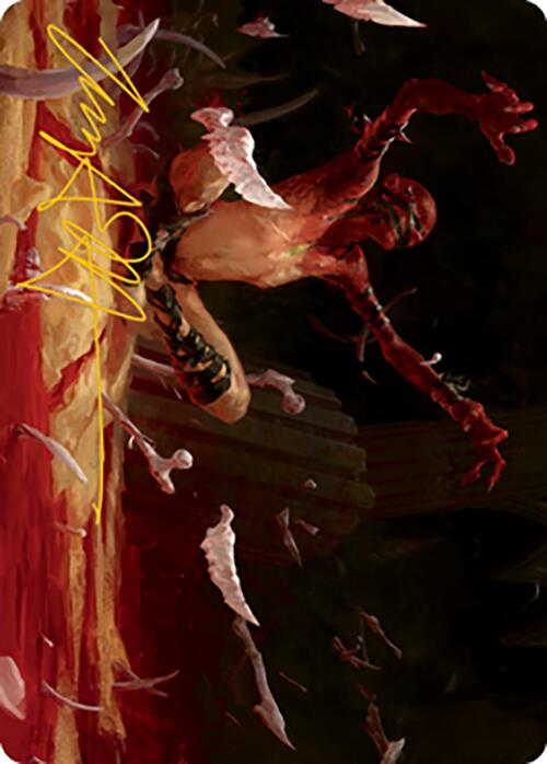 Bone Shards Art Card (Gold-Stamped Signature) [Modern Horizons 2 Art Series] | Good Games Morley